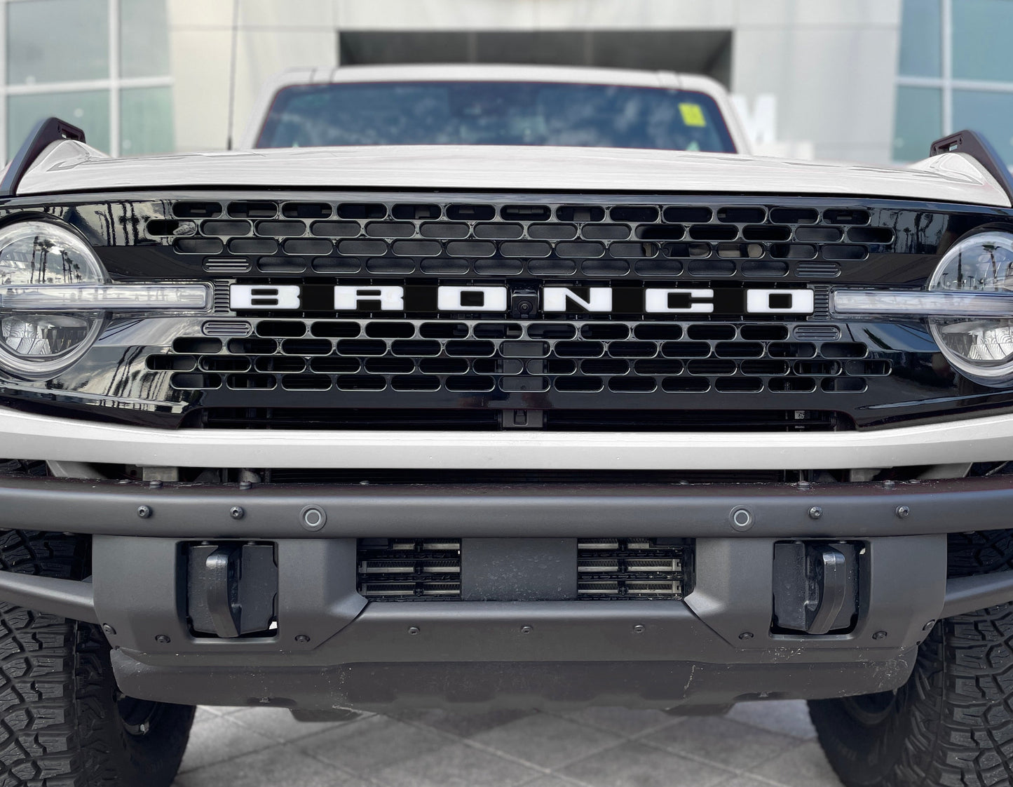 Front Grille Letter Overlays Fits 2021-2026 Ford Bronco by Tufskinz.com