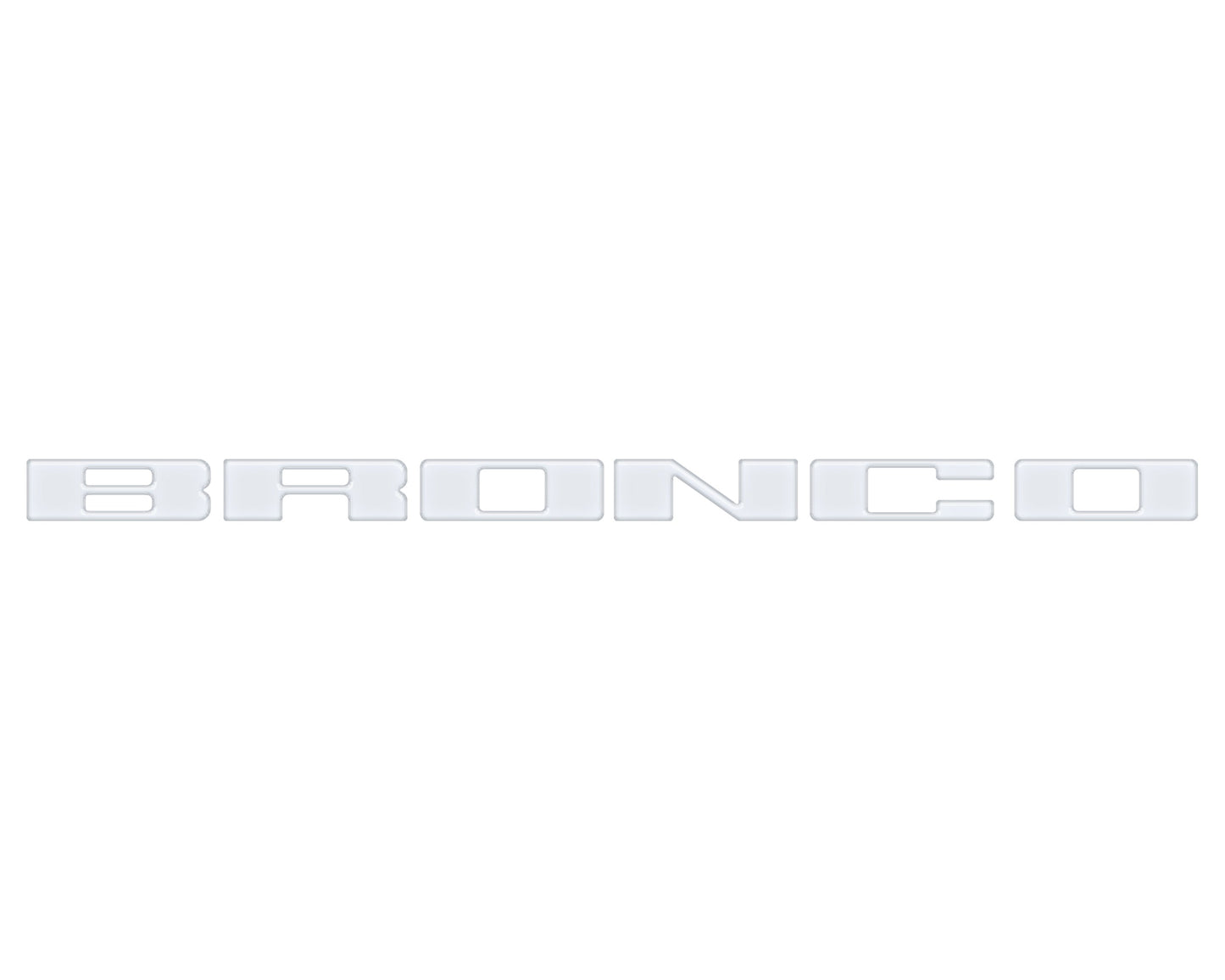 Front Grille Letter Overlays Fits 2021-2026 Ford Bronco by Tufskinz.com