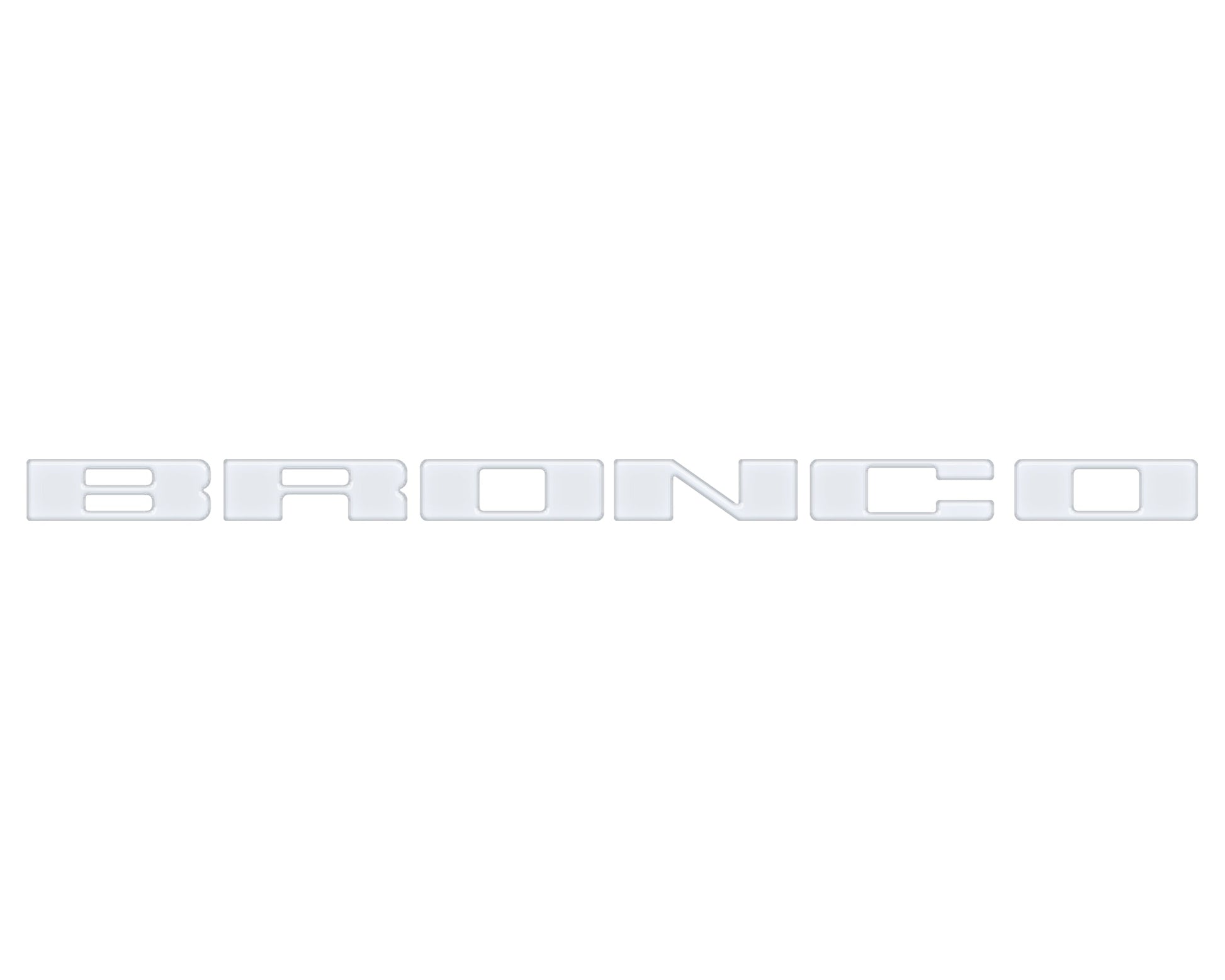 Front Grille Letter Overlays Fits 2021-2026 Ford Bronco by Tufskinz.com