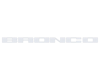 Front Grille Letter Overlays Fits 2021-2026 Ford Bronco by Tufskinz.com