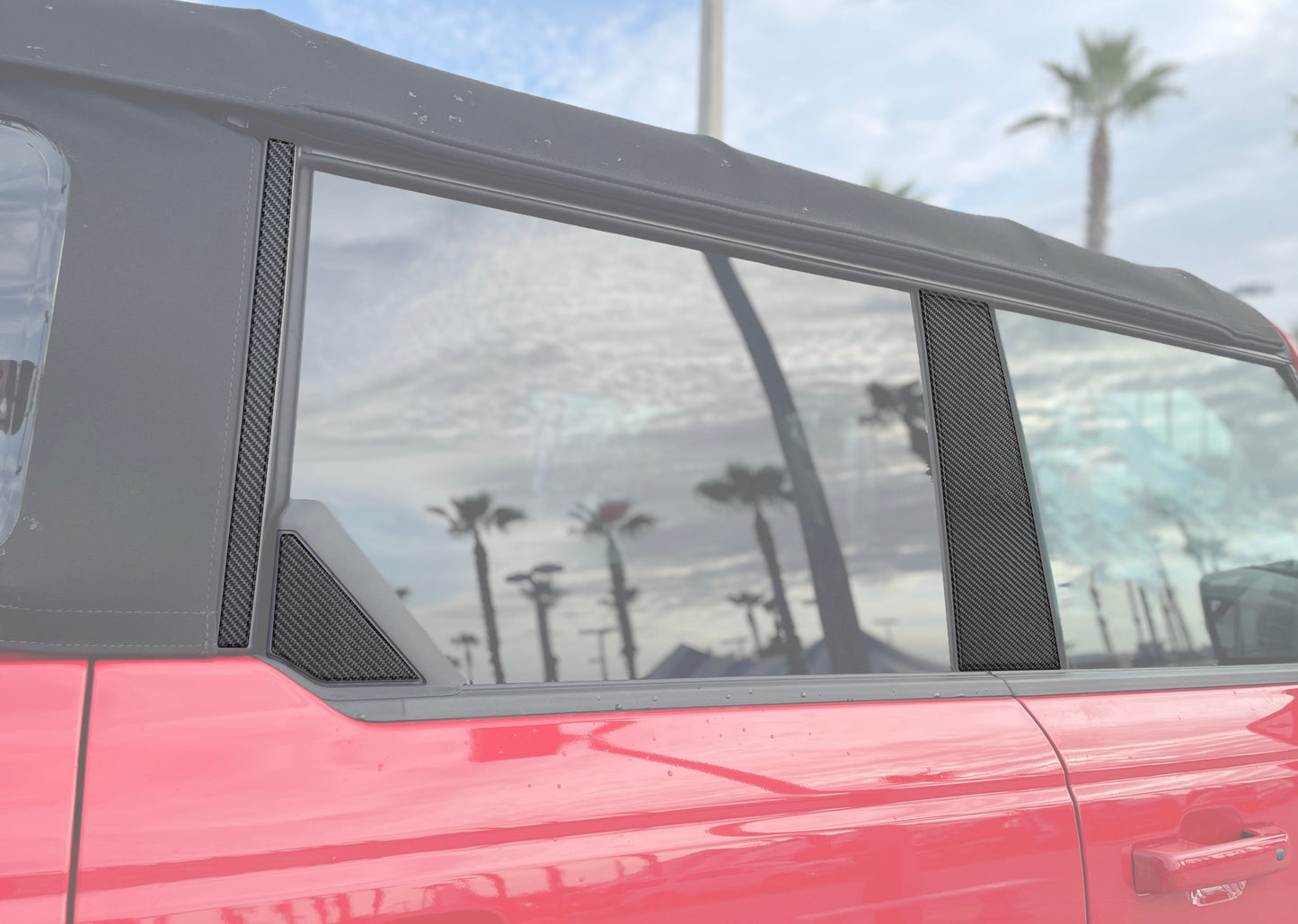 Door Pillar Accent Overlays Fits 2021-2026 Ford Bronco by Tufskinz.com