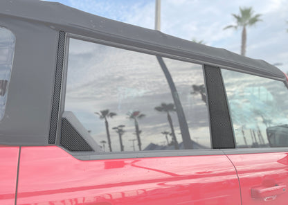 Door Pillar Accent Overlays Fits 2021-2026 Ford Bronco by Tufskinz.com