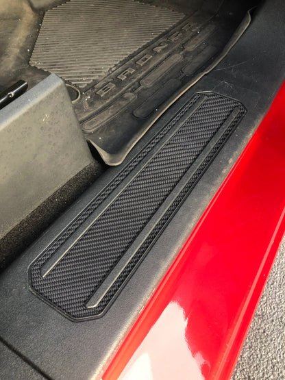 Door Sill Plate Overlays Fits 2021-2026 Ford Bronco by Tufskinz.com