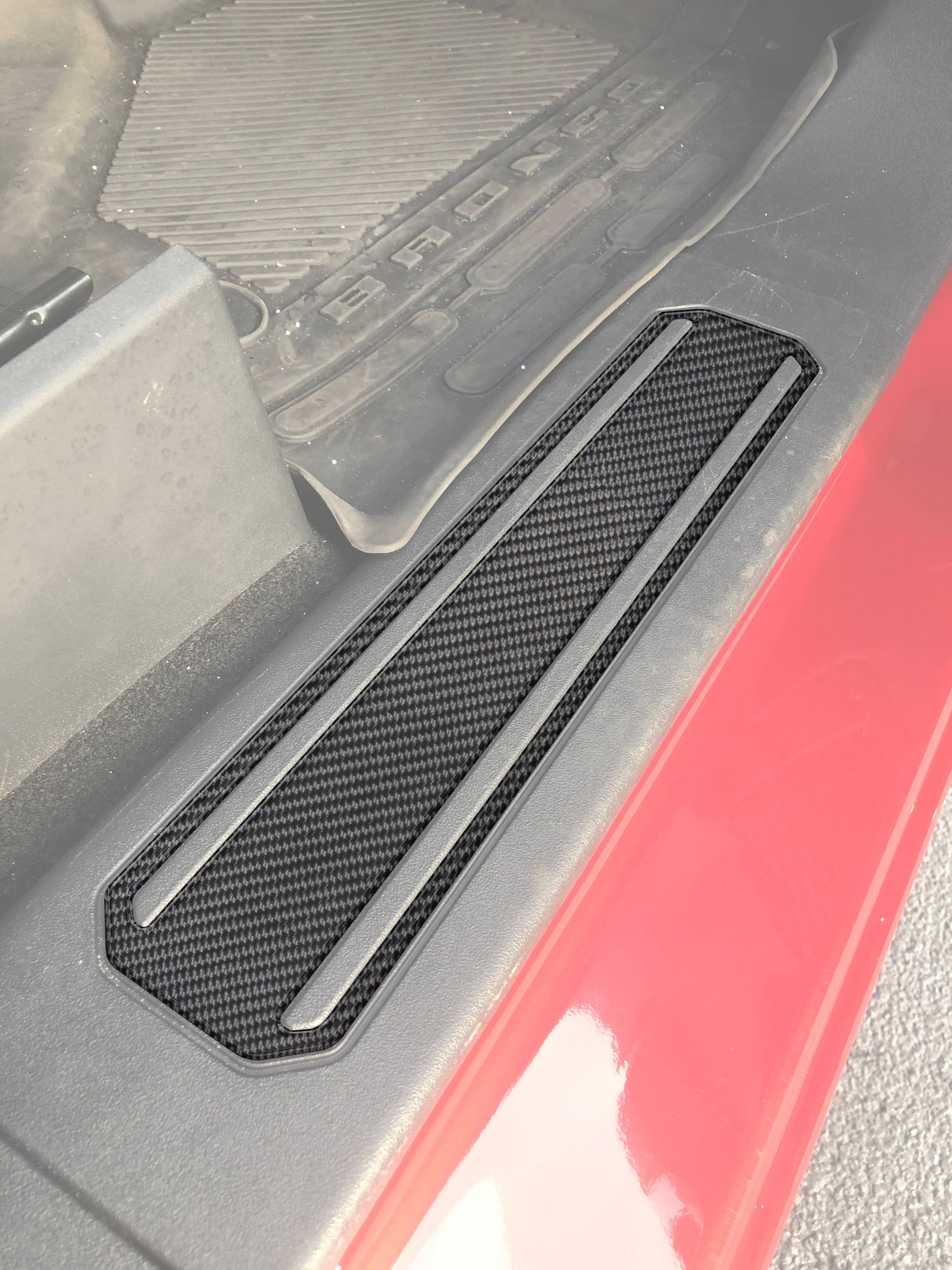 Door Sill Plate Overlays Fits 2021-2026 Ford Bronco by Tufskinz.com