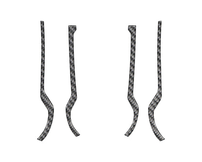 Front Grab Rail Line Inserts Fits 2021-2026 Ford Bronco by Tufskinz.com