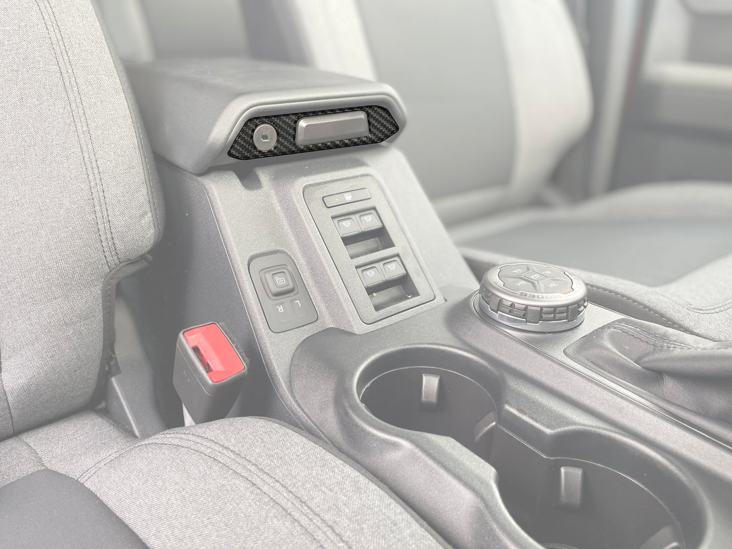 Center Console Latch Accent Overlay Fits 2021-2026 Ford Bronco by Tufskinz.com