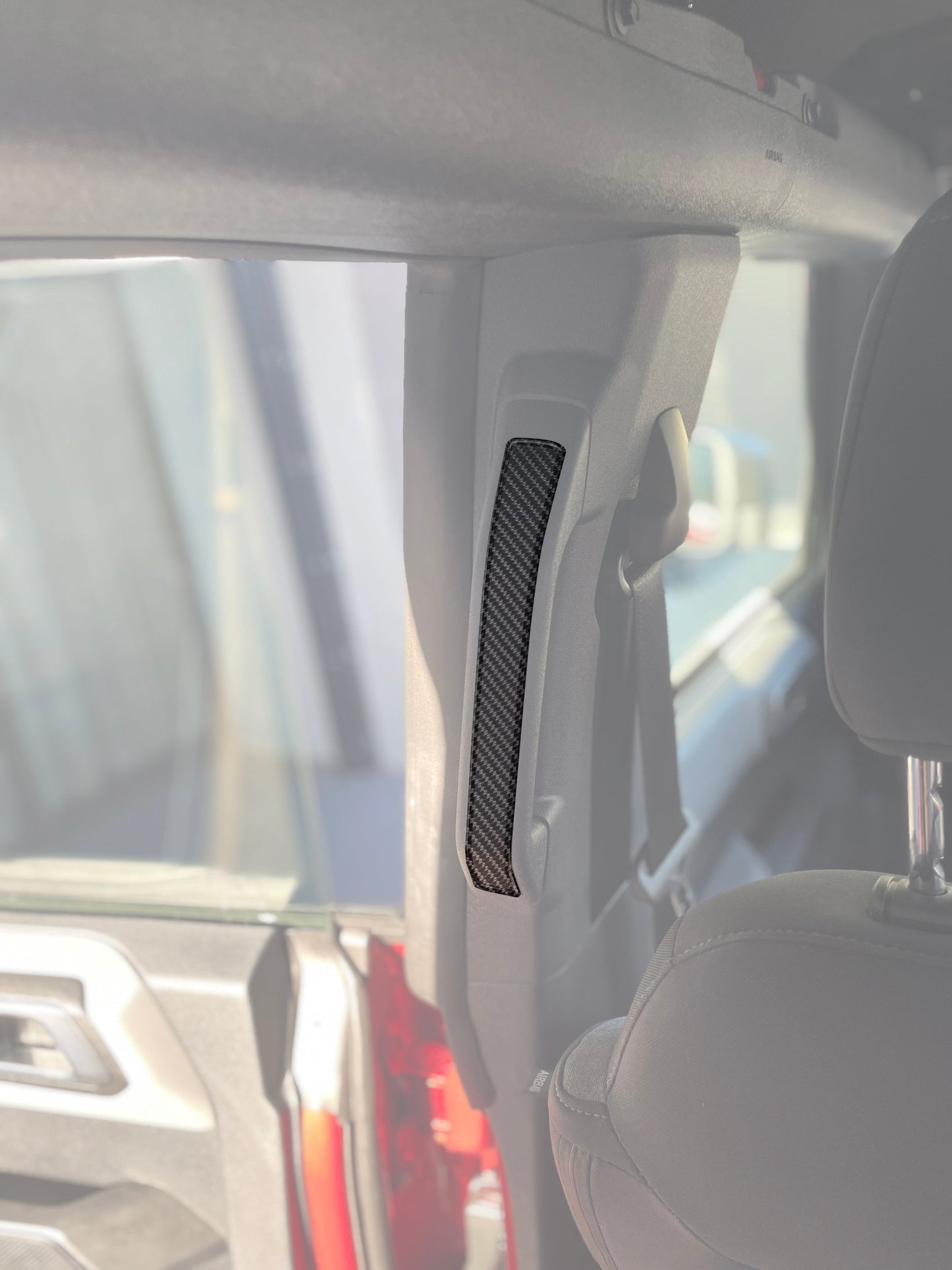 Rear Grab Rail Accent Overlays Fits 2021-2026 Ford Bronco by Tufskinz.com