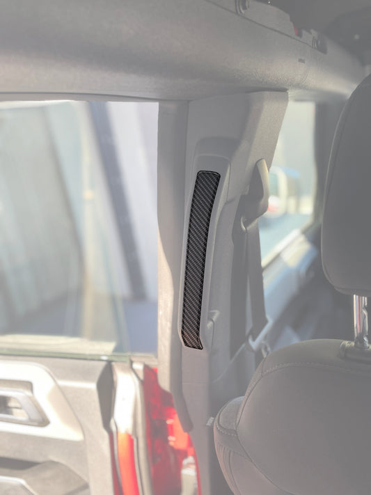 Rear Grab Rail Accent Overlays Fits 2021-2026 Ford Bronco by Tufskinz.com