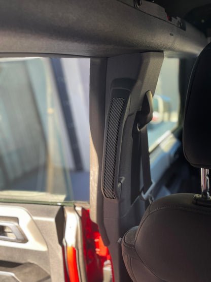 Rear Grab Rail Accent Overlays Fits 2021-2026 Ford Bronco by Tufskinz.com