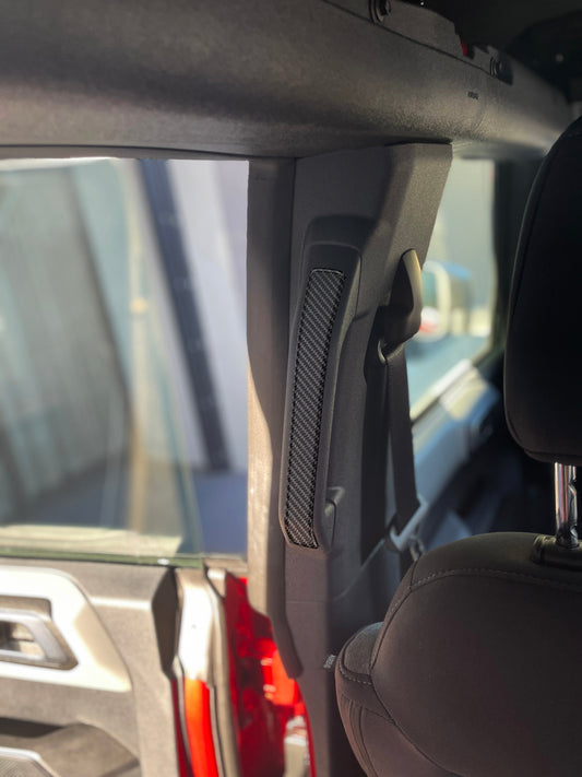 Rear Grab Rail Accent Overlays Fits 2021-2026 Ford Bronco by Tufskinz.com