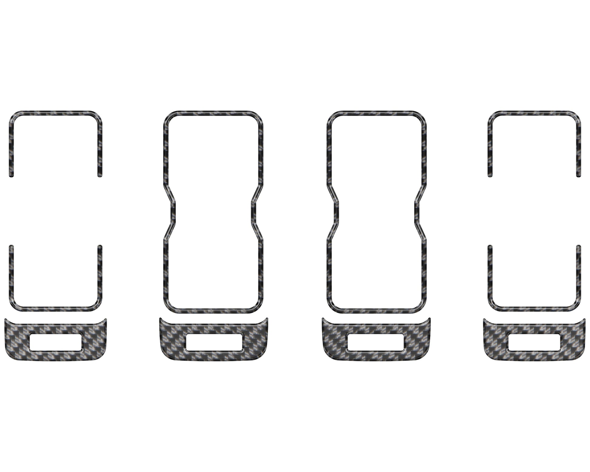 A.C. Vent Accent Trim Fits 2021-2026 Ford Bronco by Tufskinz.com