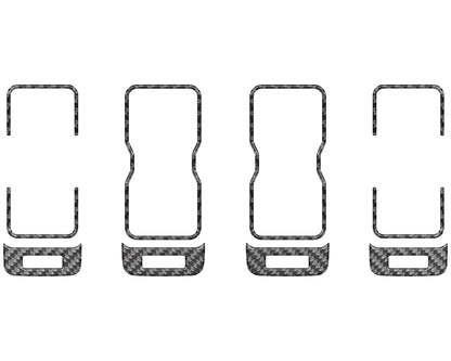A.C. Vent Accent Trim Fits 2021-2026 Ford Bronco by Tufskinz.com