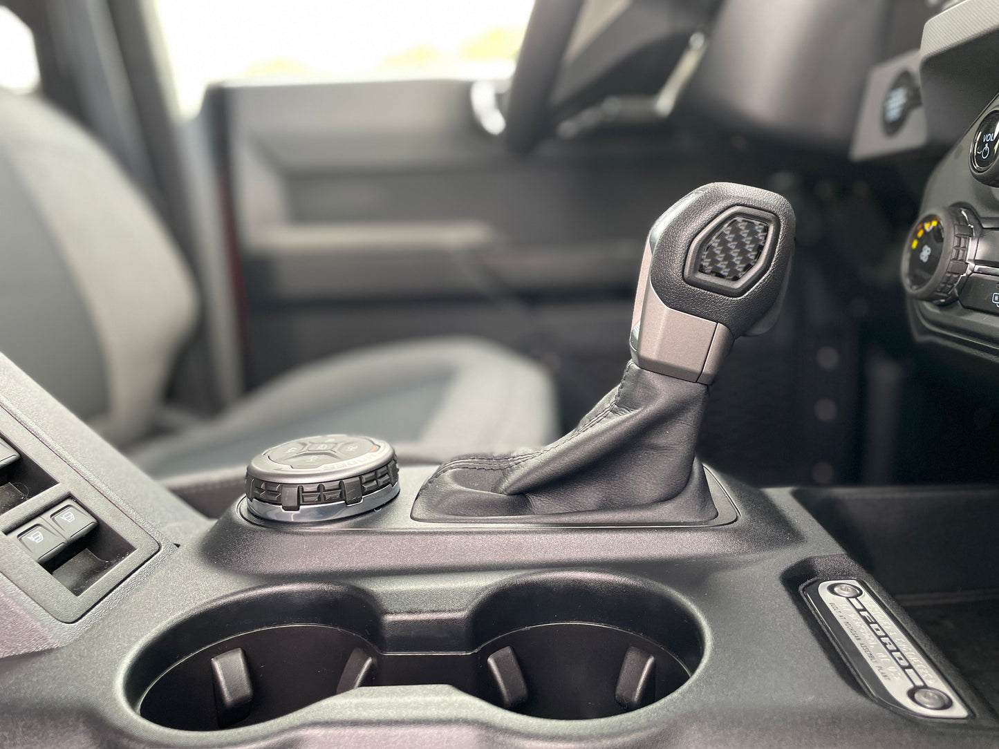 Shift Knob Insert (Automatic) Fits 2021-2026 Ford Bronco by Tufskinz.com