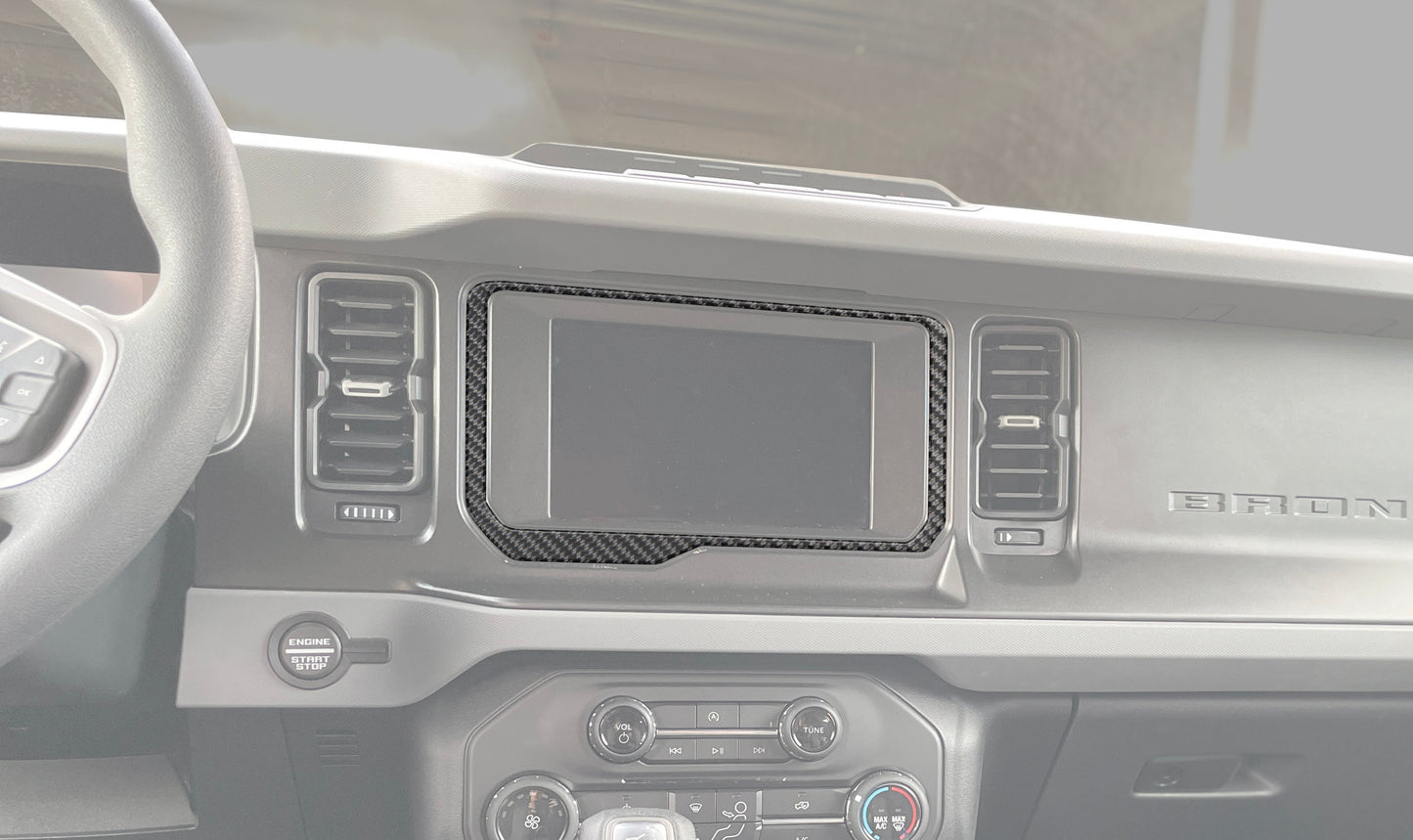 8 inch Display Screen Accent Overlay Fits 2021-2026 Ford Bronco by Tufskinz.com