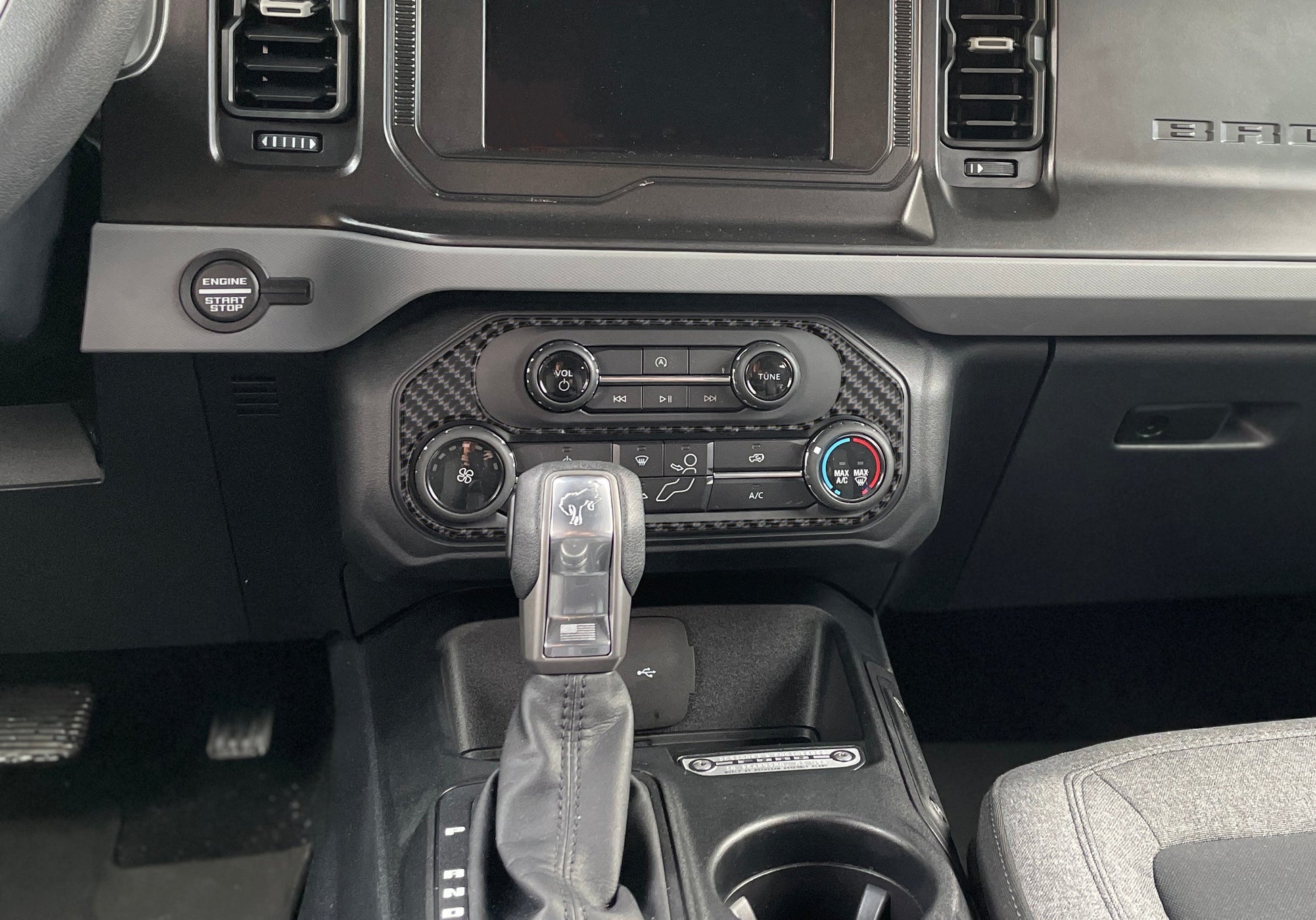 Climate Control Accent Overlay Fits 2021-2026 Ford Bronco by Tufskinz.com