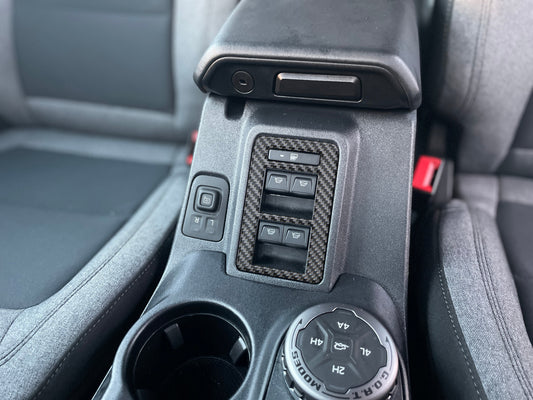Window Control Switch Accent Overlay Fits 2021-2026 Ford Bronco by Tufskinz.com