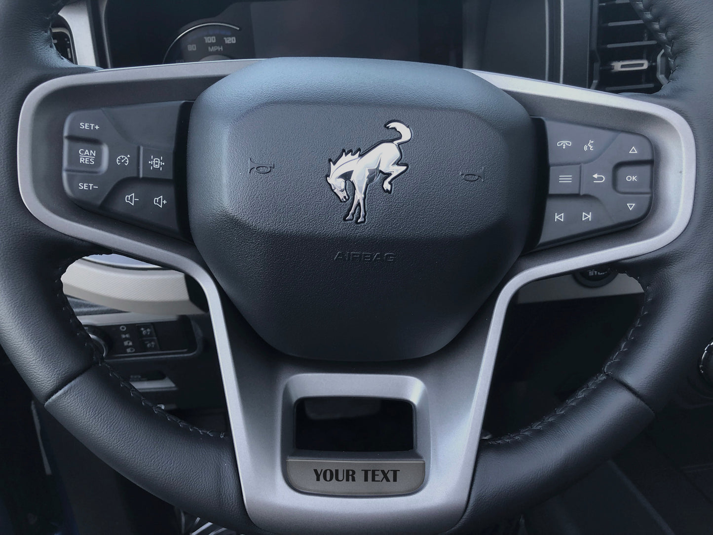 Steering Wheel Accent Overlay Fits 2021-2026 Ford Bronco by Tufskinz.com
