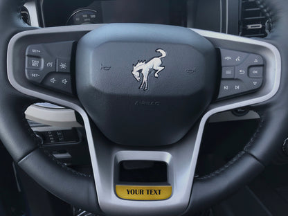 Steering Wheel Accent Overlay Fits 2021-2026 Ford Bronco by Tufskinz.com
