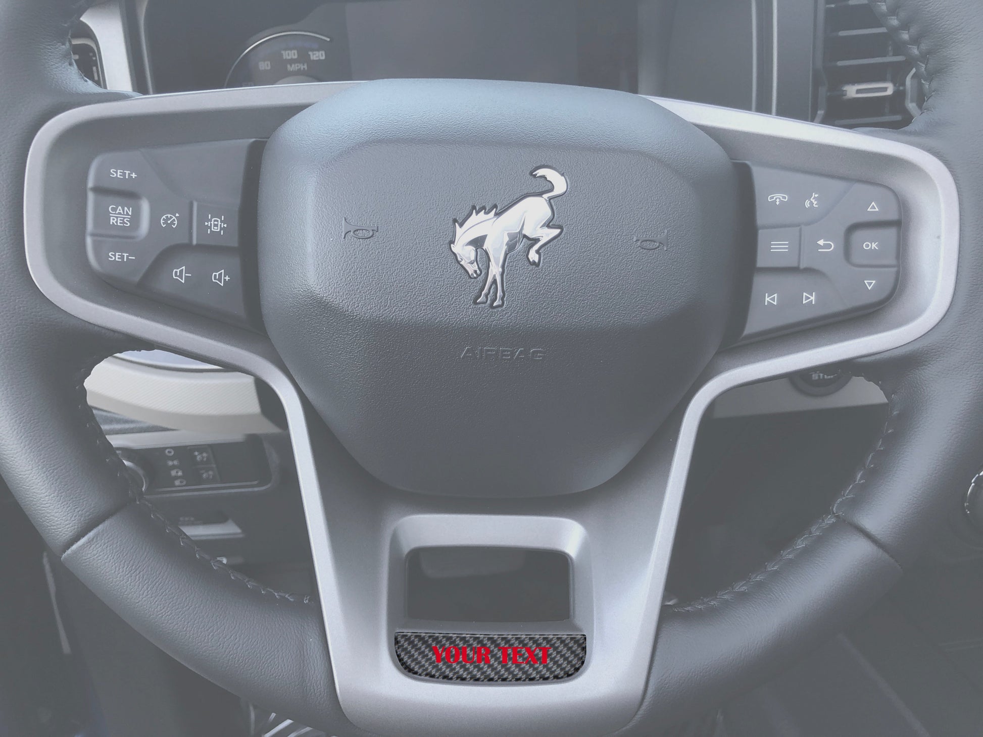 Steering Wheel Accent Overlay Fits 2021-2026 Ford Bronco by Tufskinz.com