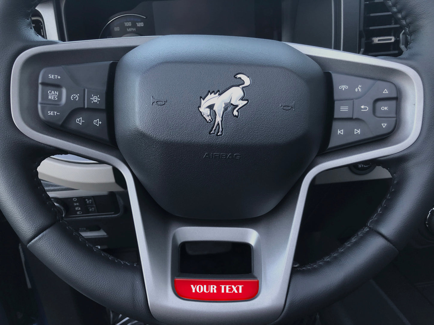 Steering Wheel Accent Overlay Fits 2021-2026 Ford Bronco by Tufskinz.com