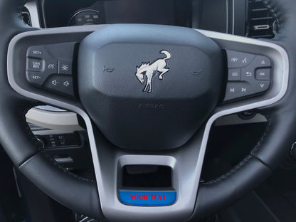 Steering Wheel Accent Overlay Fits 2021-2026 Ford Bronco by Tufskinz.com