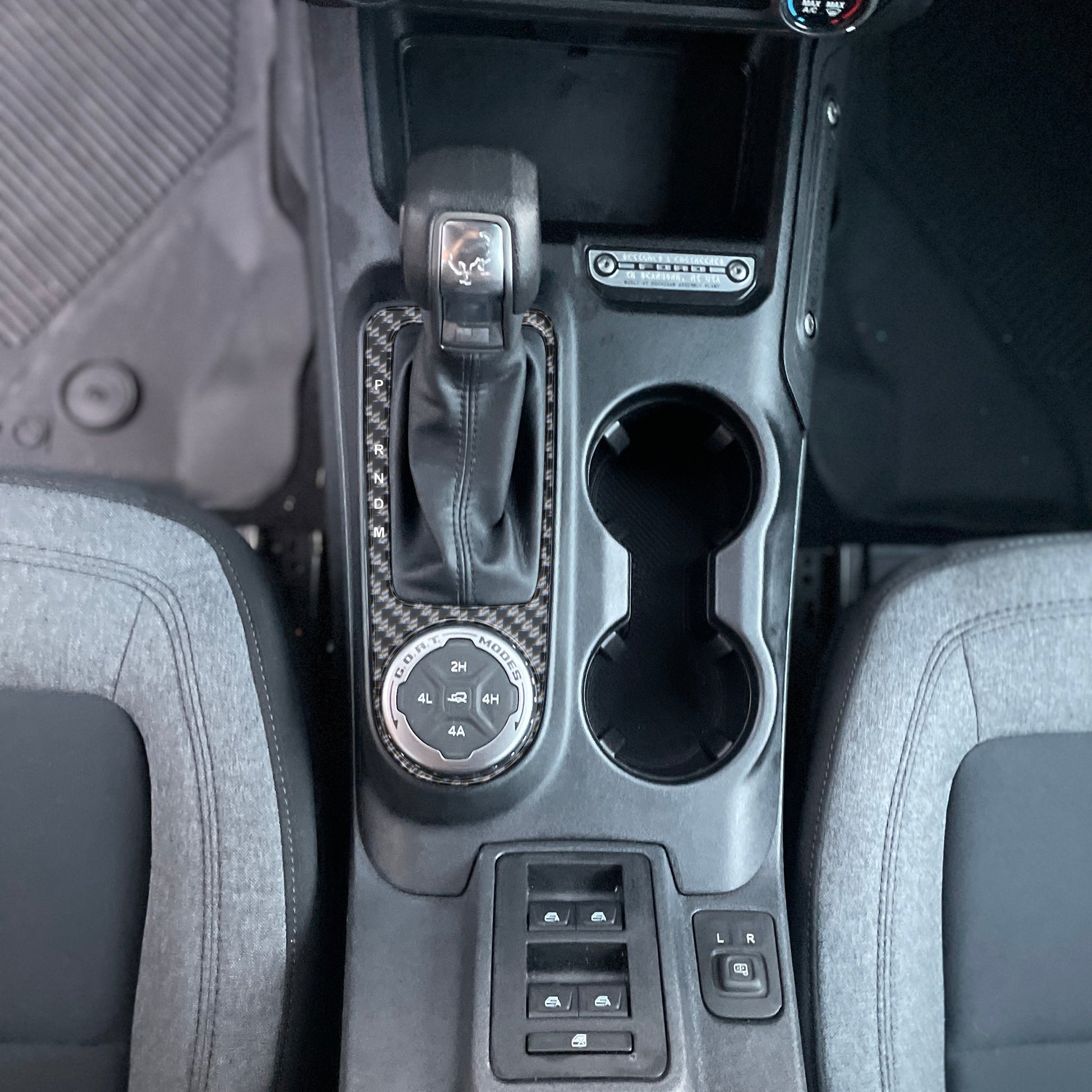 Shifter Accent Overlay Fits 2021-2026 Ford Bronco by Tufskinz.com