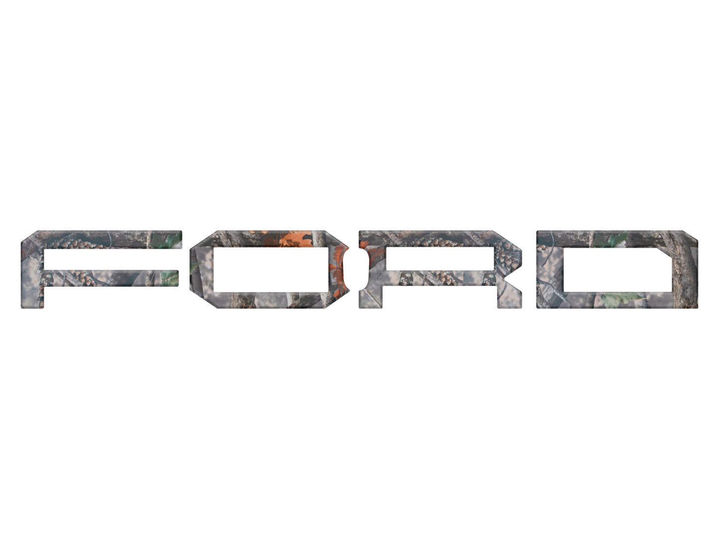 Raptor Front Grille Letter Overlays Fits 2022-2026 Ford Bronco by Tufskinz.com