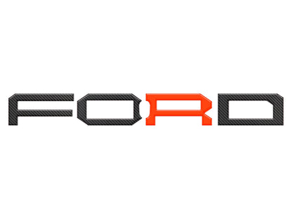 Raptor Front Grille Letter Overlays Fits 2022-2026 Ford Bronco by Tufskinz.com