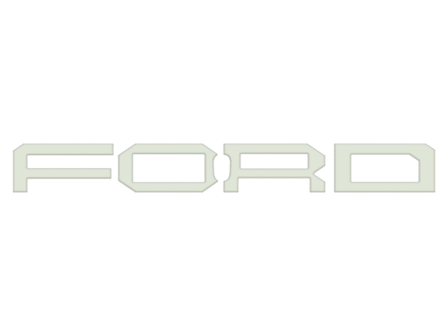 Raptor Front Grille Letter Overlays Fits 2022-2026 Ford Bronco by Tufskinz.com