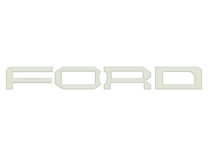 Raptor Front Grille Letter Overlays Fits 2022-2026 Ford Bronco by Tufskinz.com