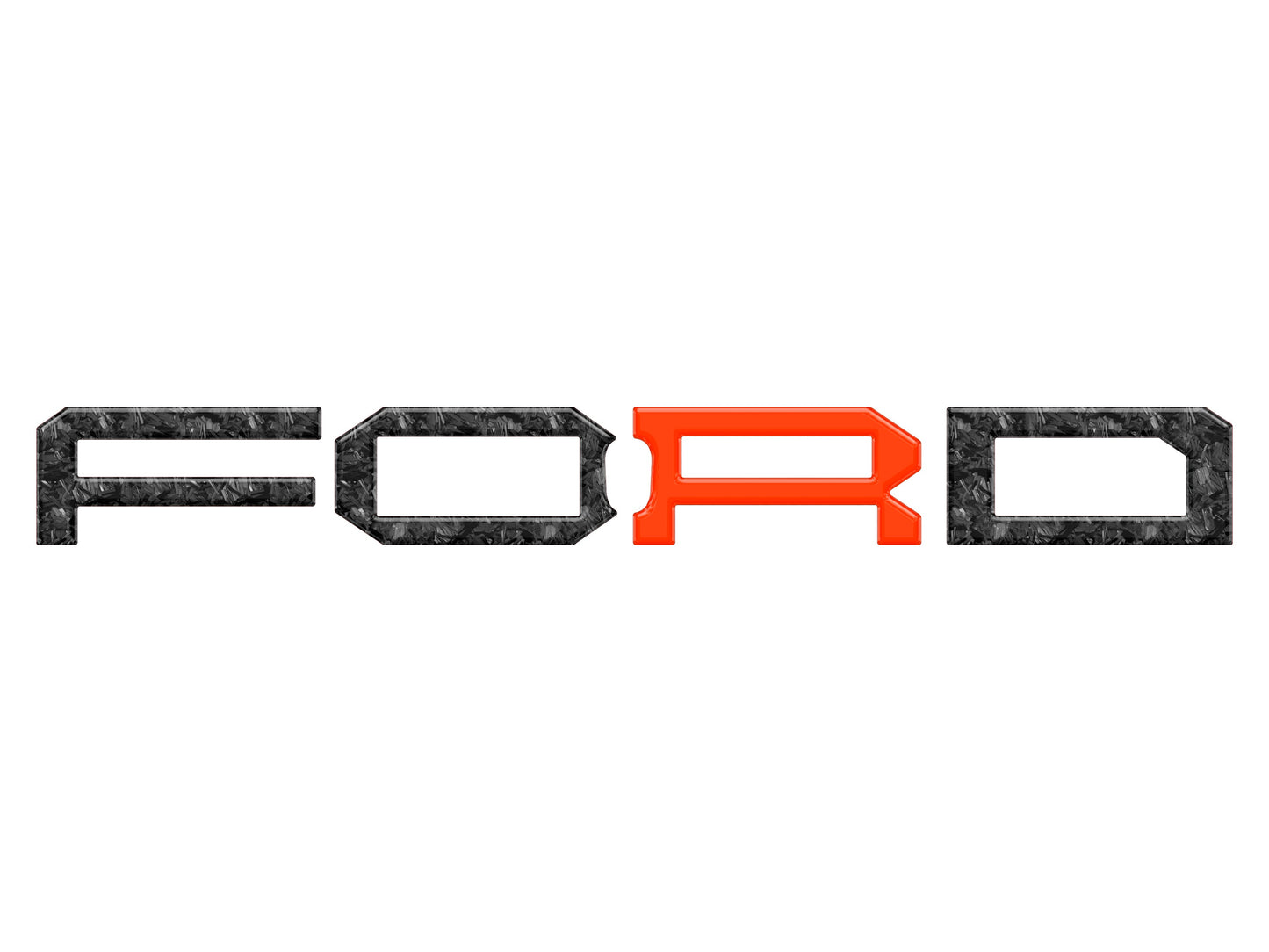 Raptor Front Grille Letter Overlays Fits 2022-2026 Ford Bronco by Tufskinz.com