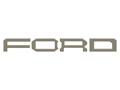 Raptor Front Grille Letter Overlays Fits 2022-2026 Ford Bronco by Tufskinz.com