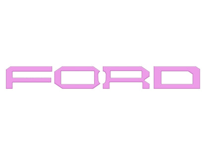 Raptor Front Grille Letter Overlays Fits 2022-2026 Ford Bronco by Tufskinz.com