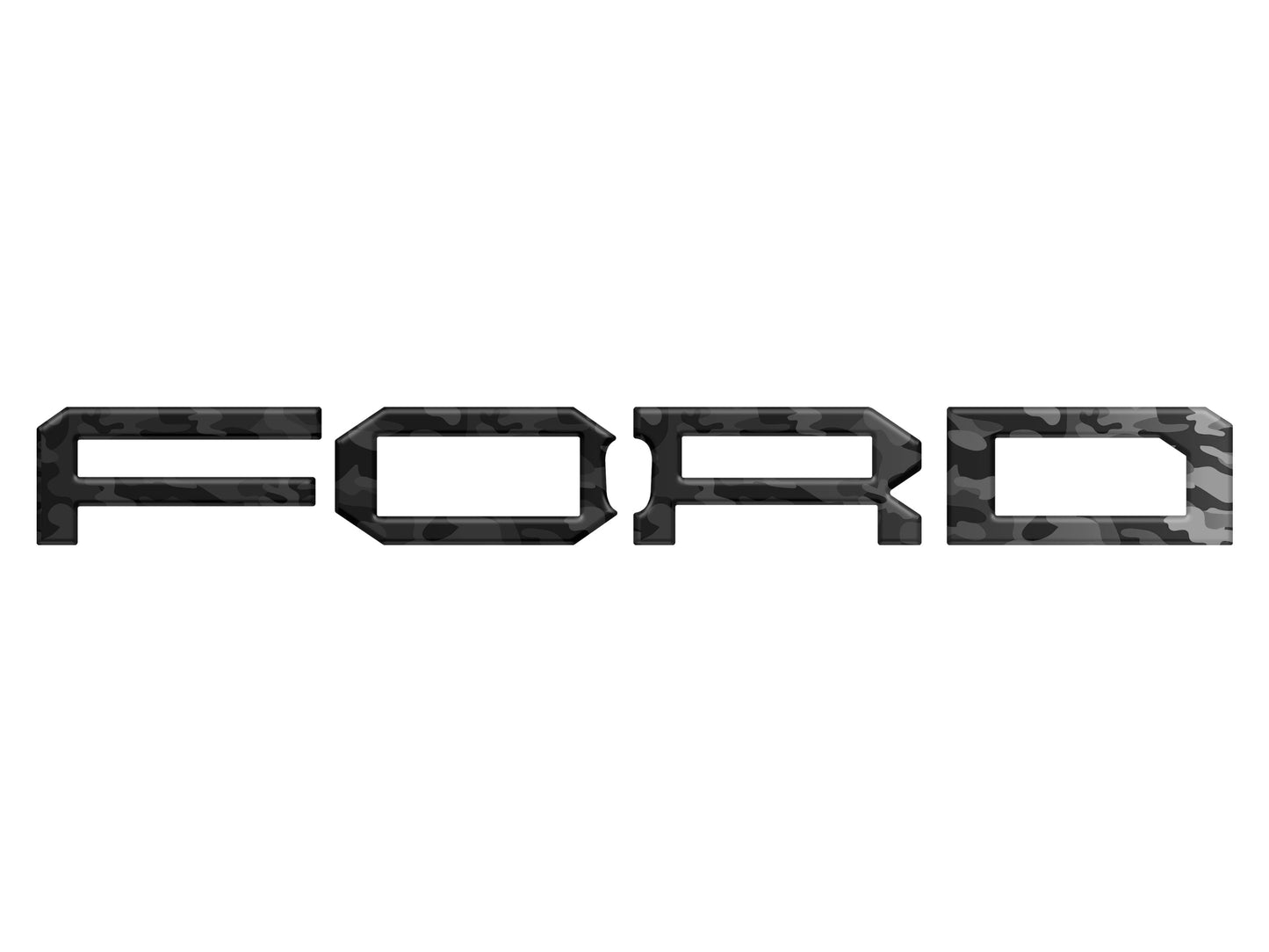Raptor Front Grille Letter Overlays Fits 2022-2026 Ford Bronco by Tufskinz.com