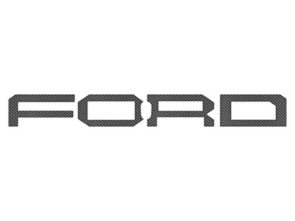 Raptor Front Grille Letter Overlays Fits 2022-2026 Ford Bronco by Tufskinz.com