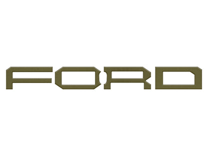 Raptor Front Grille Letter Overlays Fits 2022-2026 Ford Bronco by Tufskinz.com
