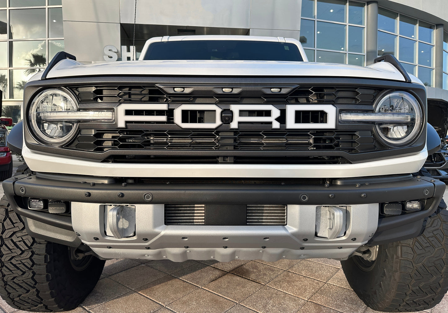 Raptor Front Grille Letter Overlays Fits 2022-2026 Ford Bronco by Tufskinz.com
