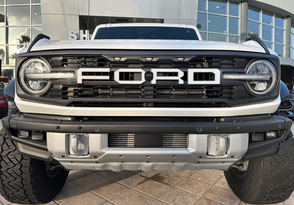 Raptor Front Grille Letter Overlays Fits 2022-2026 Ford Bronco by Tufskinz.com