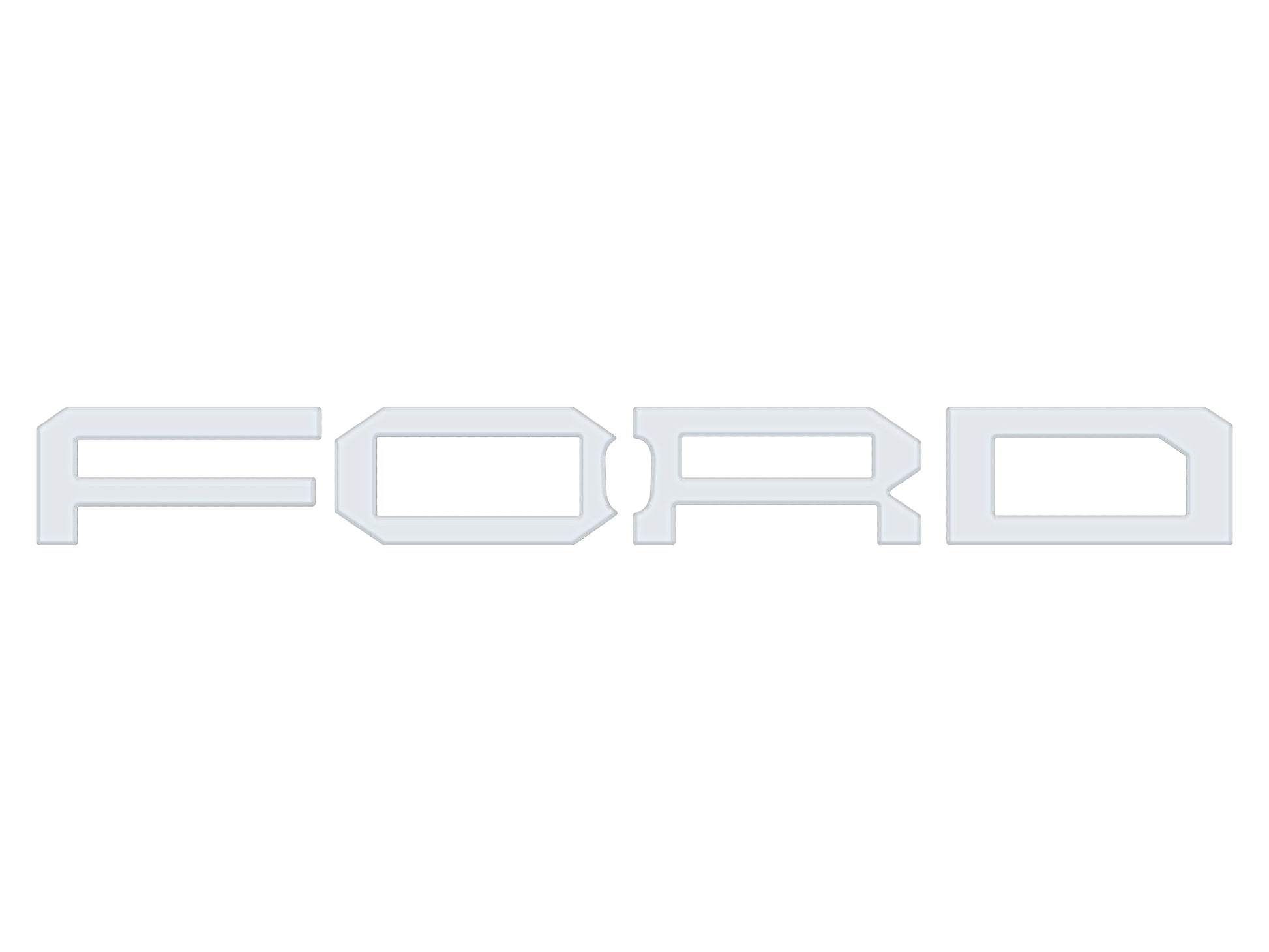 Raptor Front Grille Letter Overlays Fits 2022-2026 Ford Bronco by Tufskinz.com