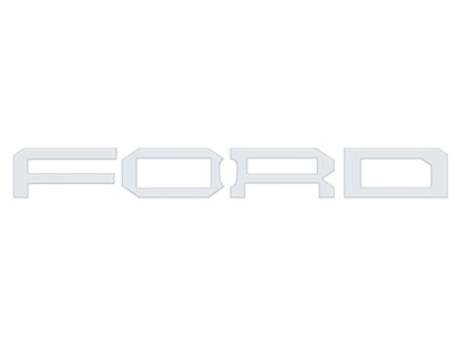 Raptor Front Grille Letter Overlays Fits 2022-2026 Ford Bronco by Tufskinz.com