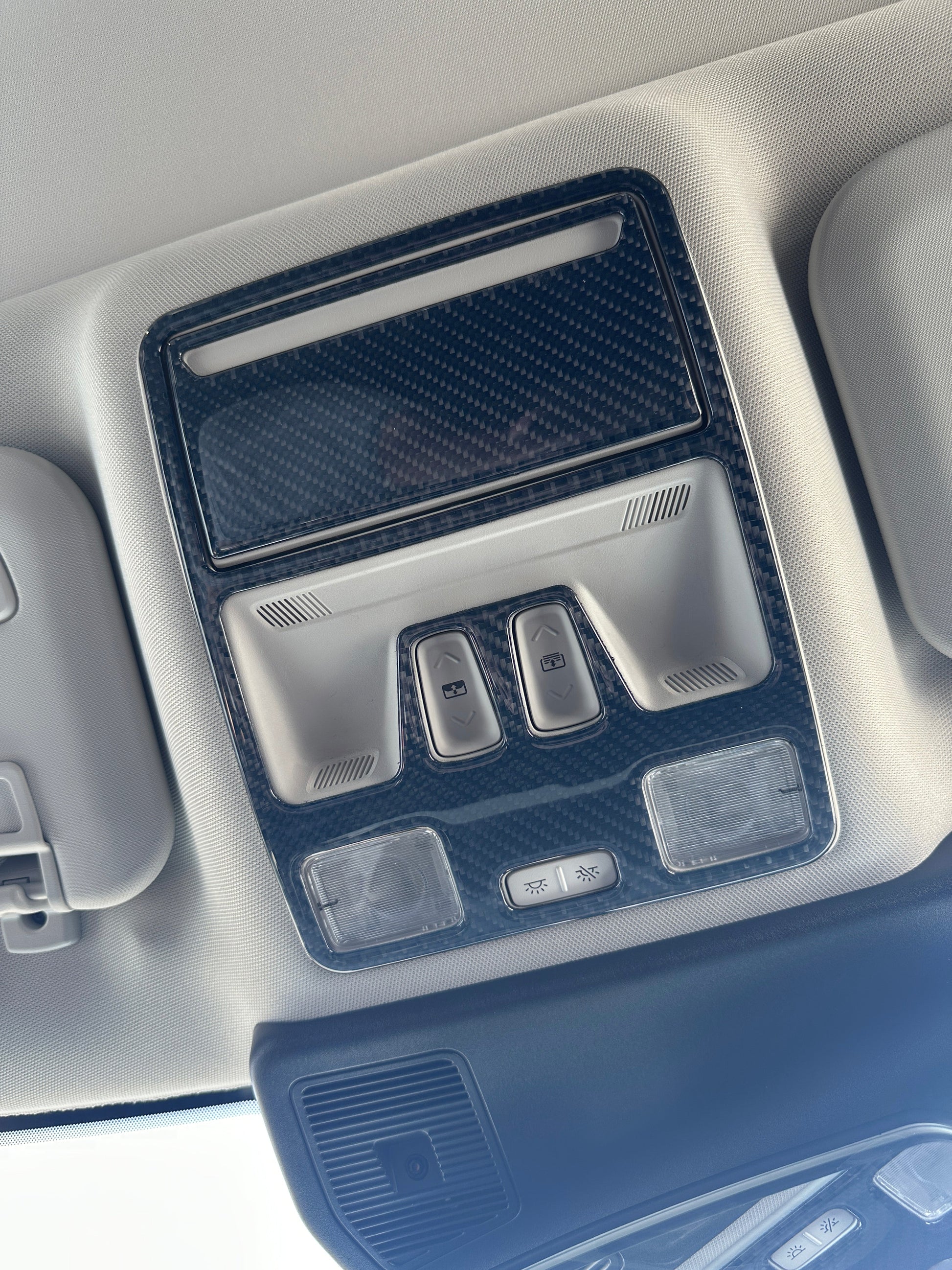 Overhead Console Accent Trim Fits 2021-2024 Ford Bronco Sport by Tufskinz.com