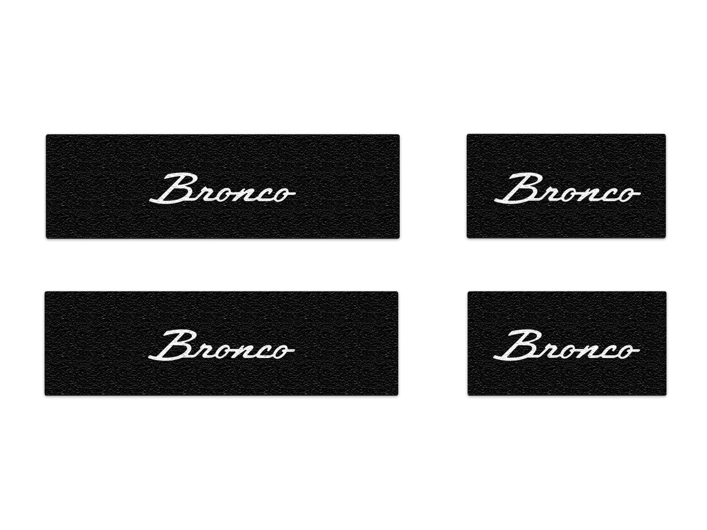 Door Sill Protection Overlays Fits 2021-2026 Ford Bronco by Tufskinz.com