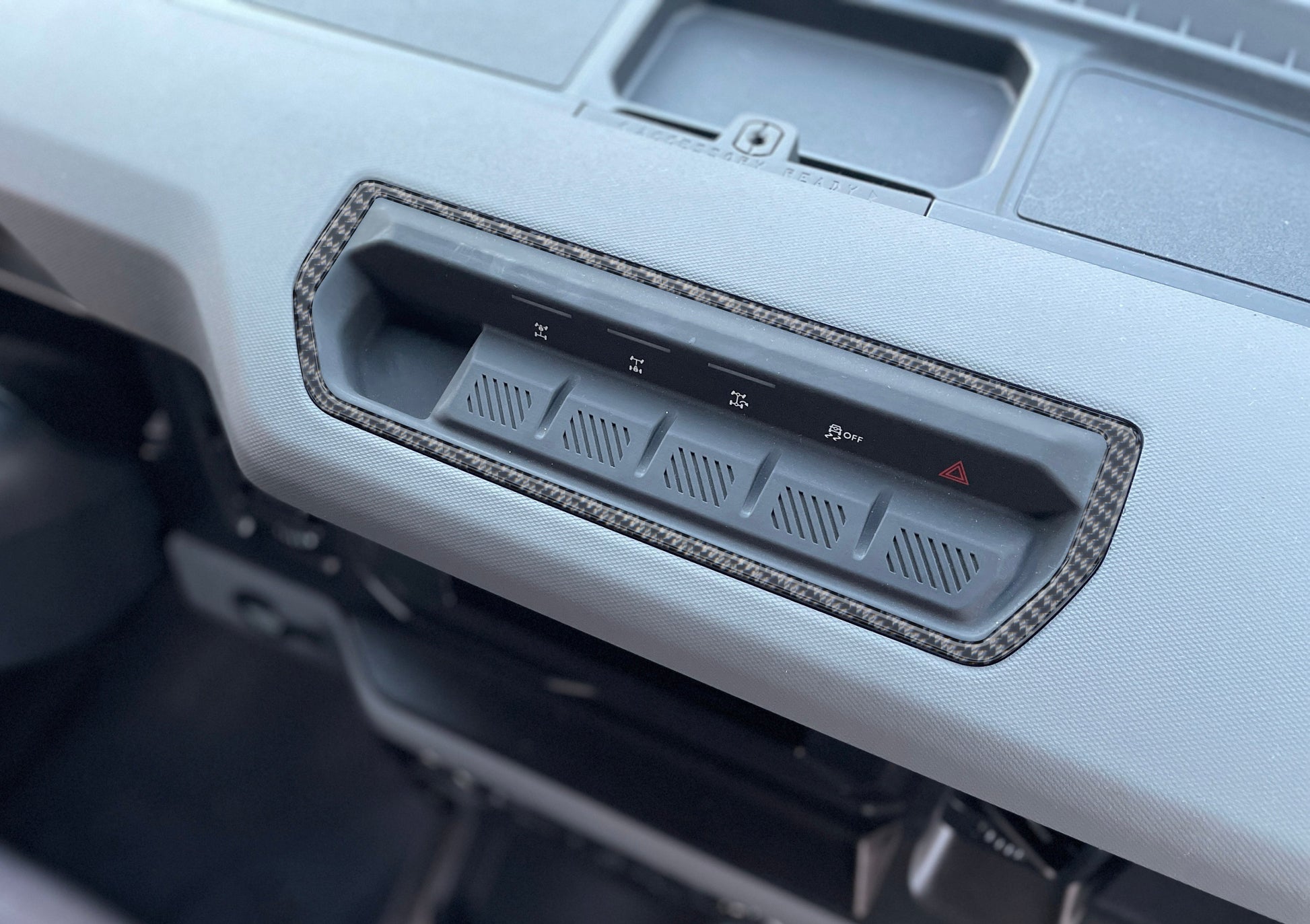 Dash Top Switch Panel Accent Trim Fits 2021-2026 Ford Bronco by Tufskinz.com
