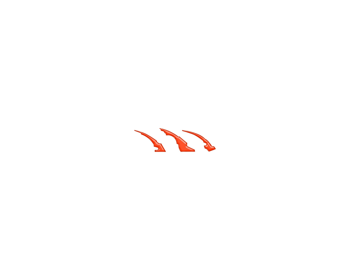 Raptor Emblem Claw Mark Inserts Fits 2022-2026 Ford Bronco Raptor by Tufskinz.com
