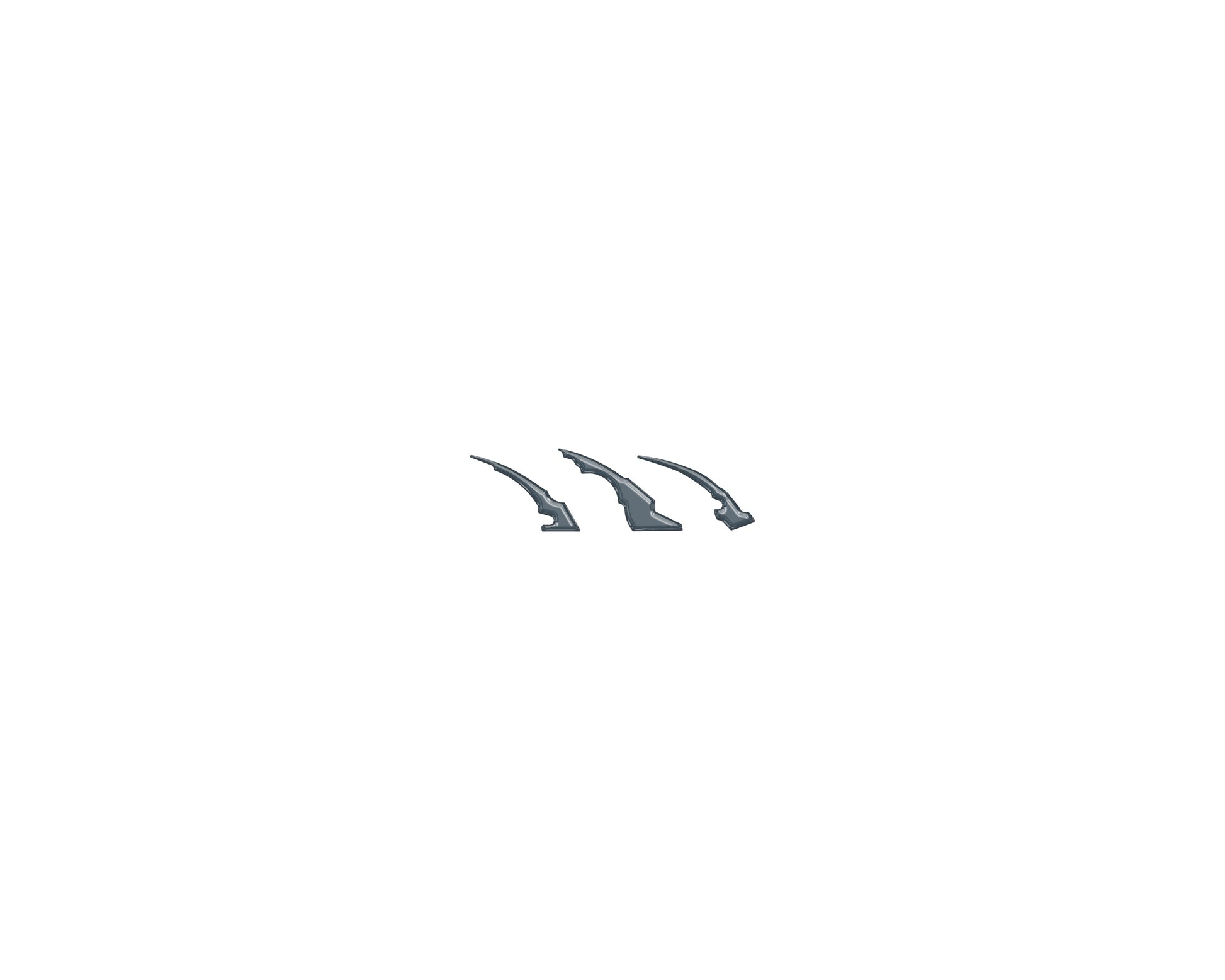 Raptor Emblem Claw Mark Inserts Fits 2022-2026 Ford Bronco Raptor by Tufskinz.com