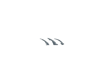 Raptor Emblem Claw Mark Inserts Fits 2022-2026 Ford Bronco Raptor by Tufskinz.com