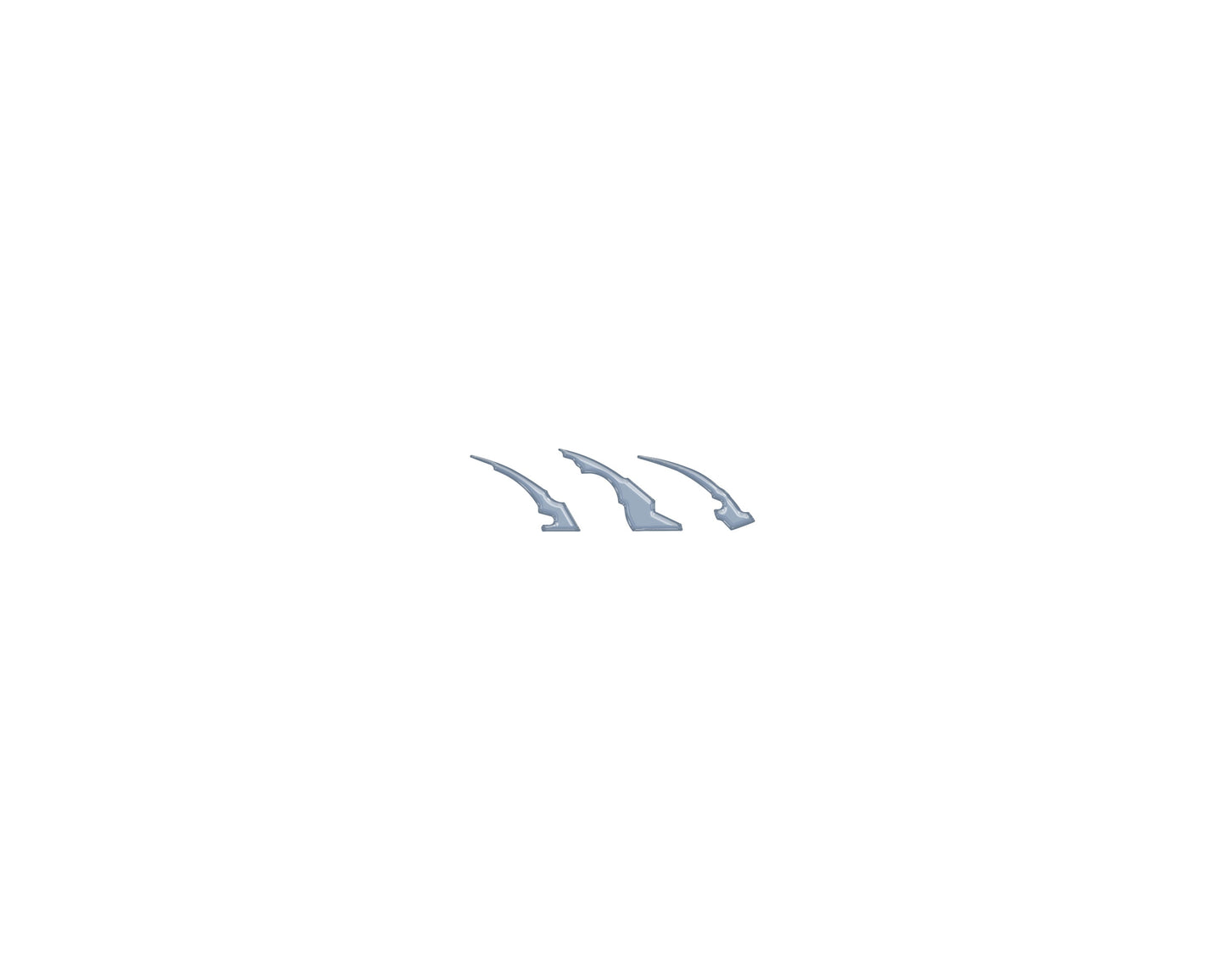 Raptor Emblem Claw Mark Inserts Fits 2022-2026 Ford Bronco Raptor by Tufskinz.com