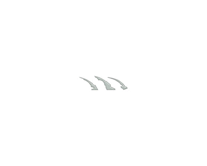 Raptor Emblem Claw Mark Inserts Fits 2022-2026 Ford Bronco Raptor by Tufskinz.com