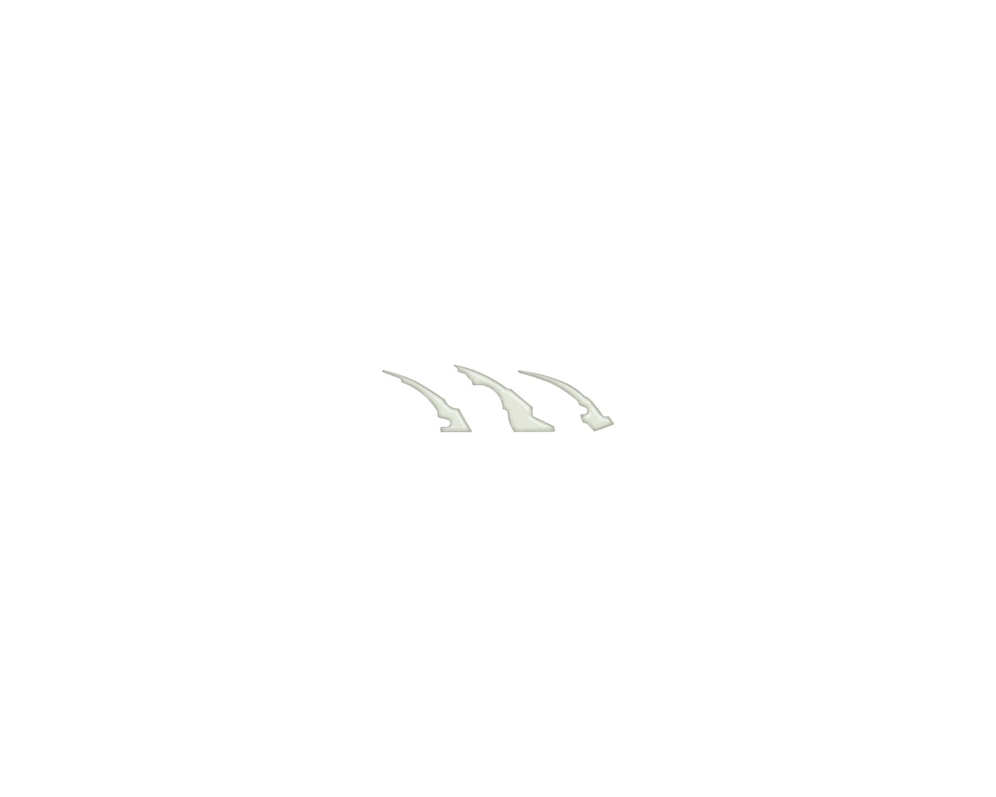 Raptor Emblem Claw Mark Inserts Fits 2022-2026 Ford Bronco Raptor by Tufskinz.com