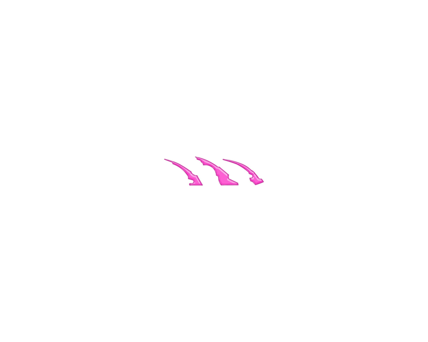 Raptor Emblem Claw Mark Inserts Fits 2022-2026 Ford Bronco Raptor by Tufskinz.com